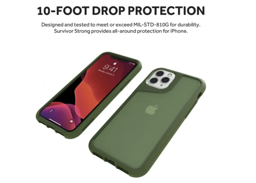 Чехол Griffin Survivor Strong for Apple iPhone 11 Pro - Bronze Green (GIP-023-GRN)